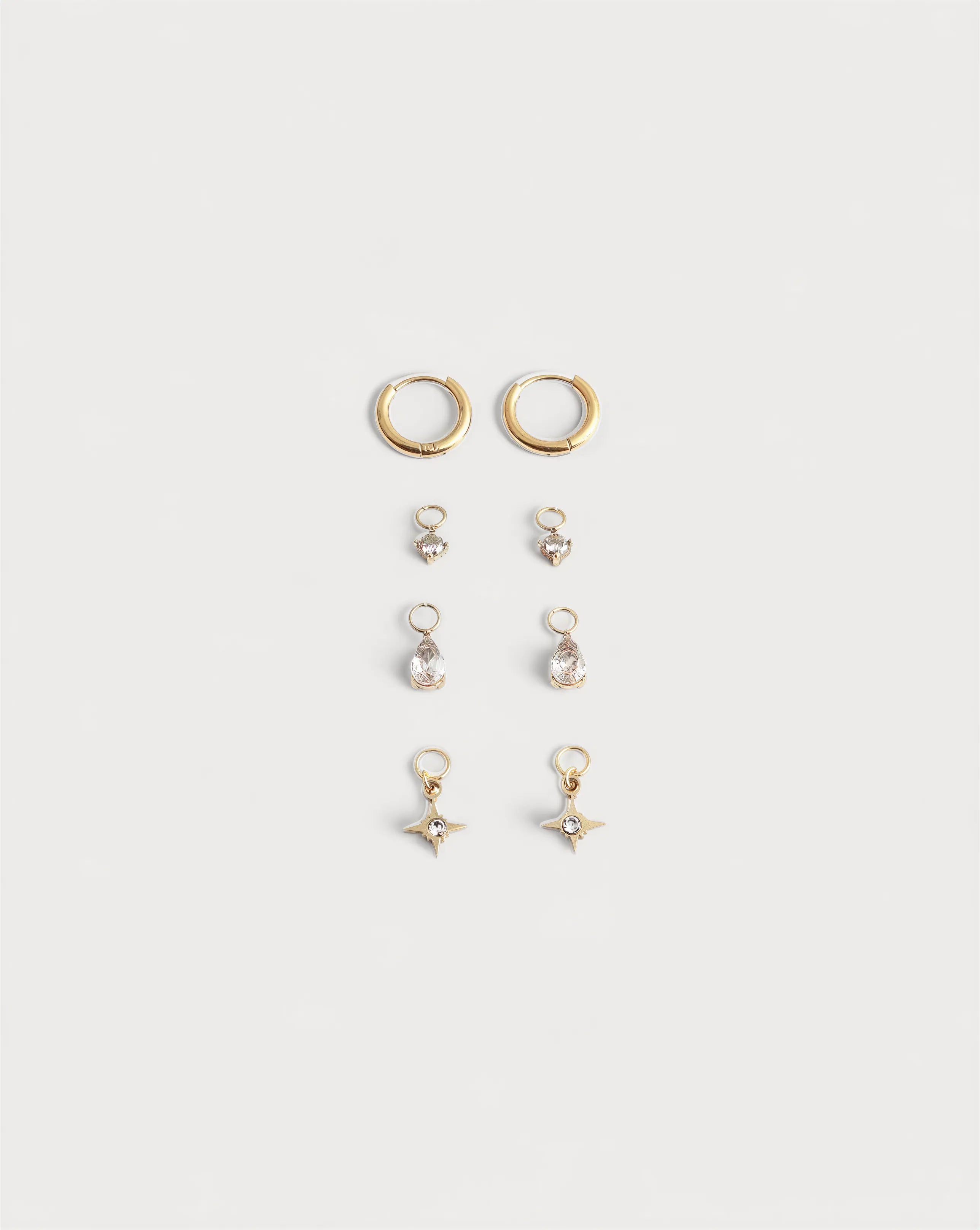 Birthstonebox Ohrringe – Set – Edelstahl