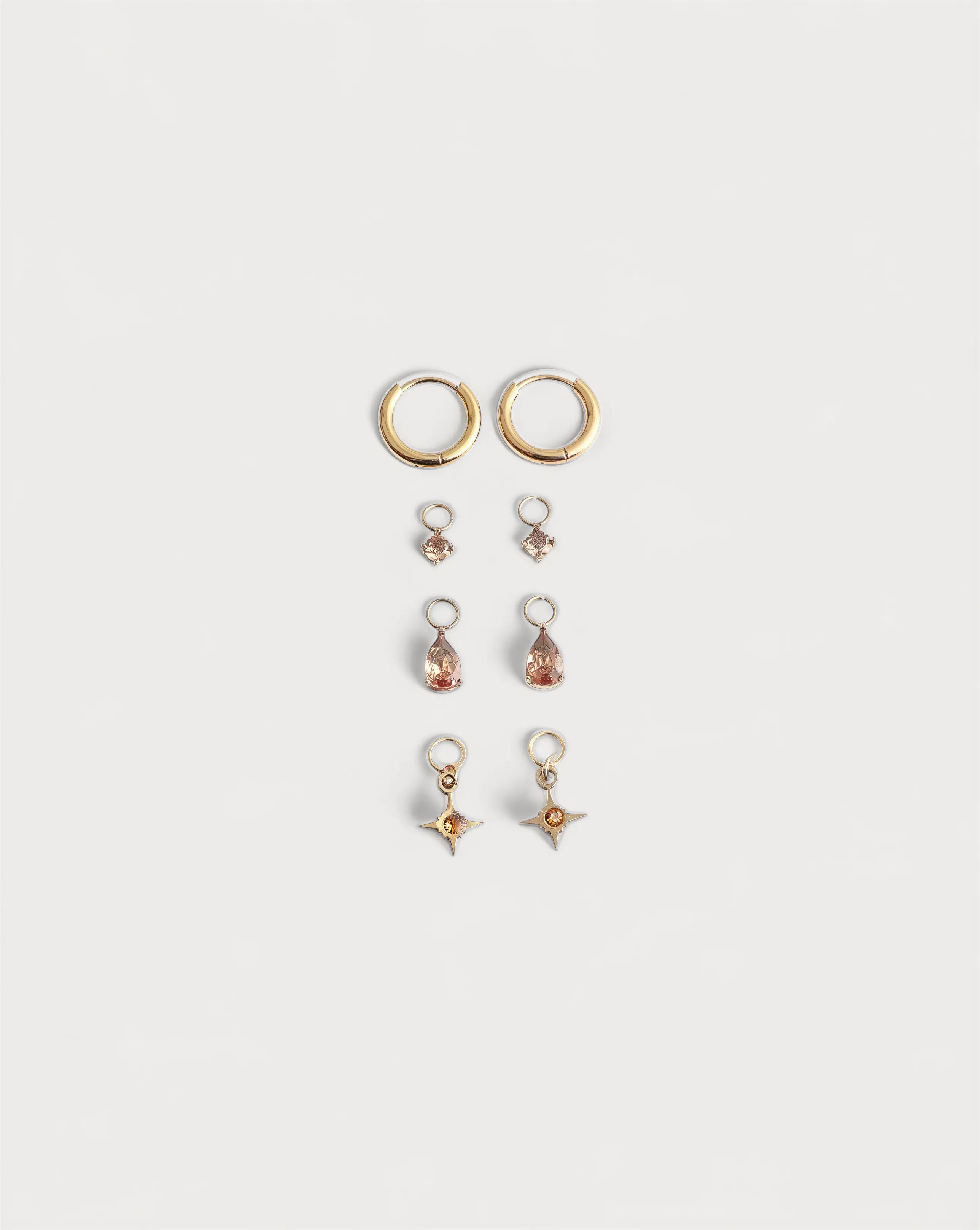 Birthstonebox Ohrringe – Set – Edelstahl