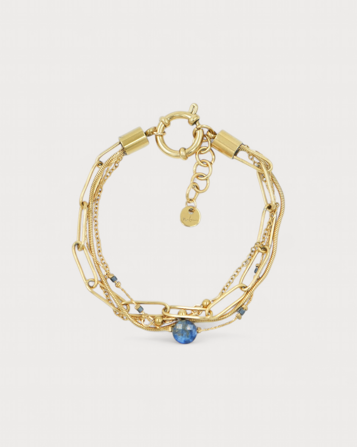 Eloise - Armband - Naturstein - 4 Schichten - Edelstahl