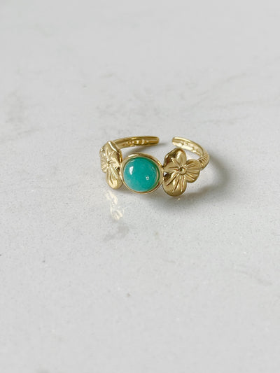Flower Petal - Ring - Edelstahl - verstellbar