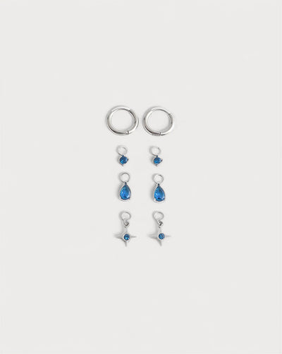 Birthstonebox Ohrringe – Set – Edelstahl