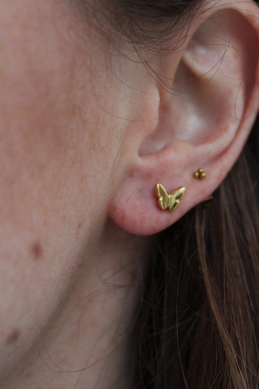 Butterfly - Ohrstecker - Ohrringe - Edelstahl