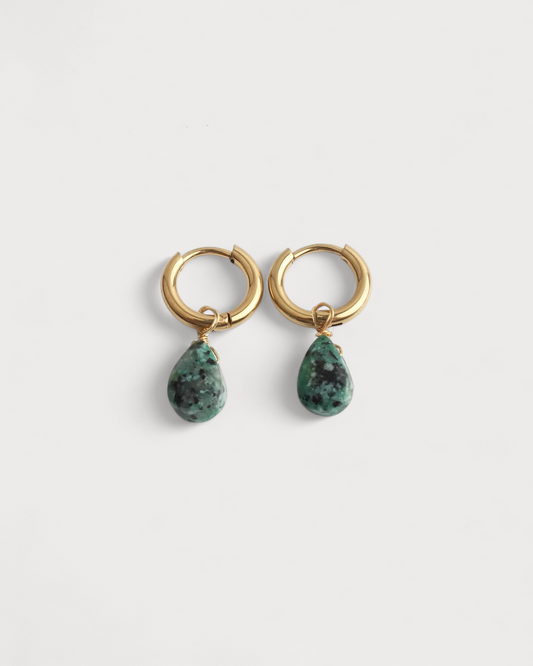 Aline - Ohrringe - Naturstein - Edelstahl