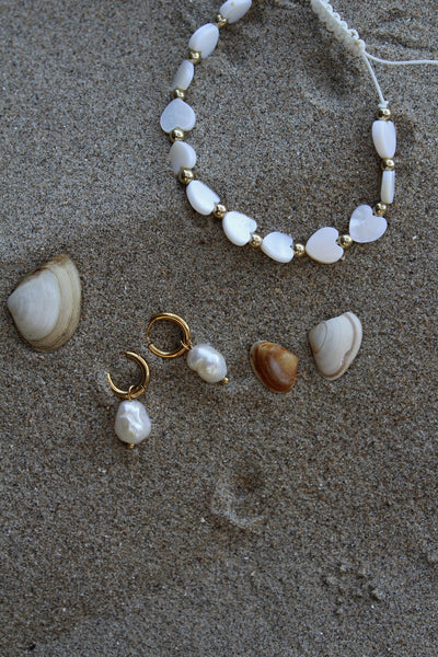 Classic Freshwater Pearl - Ohrringe - Edelstahl