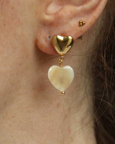 Double Love - Ohrringe - Naturstein - Edelstahl