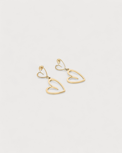 Double the love - Ohrringe - Edelstahl