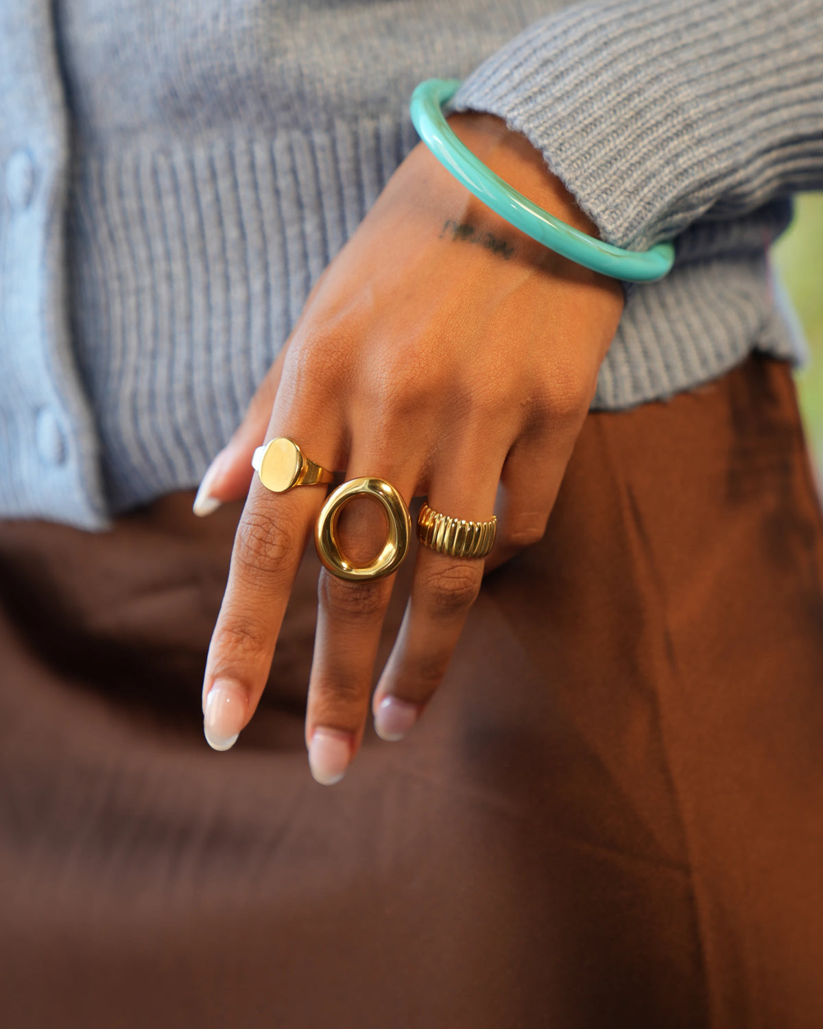 Kimmie - Ring - Edelstahl - verstellbar