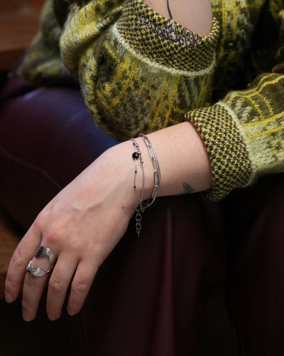 Eloise - Armband - Naturstein - 4 Schichten - Edelstahl