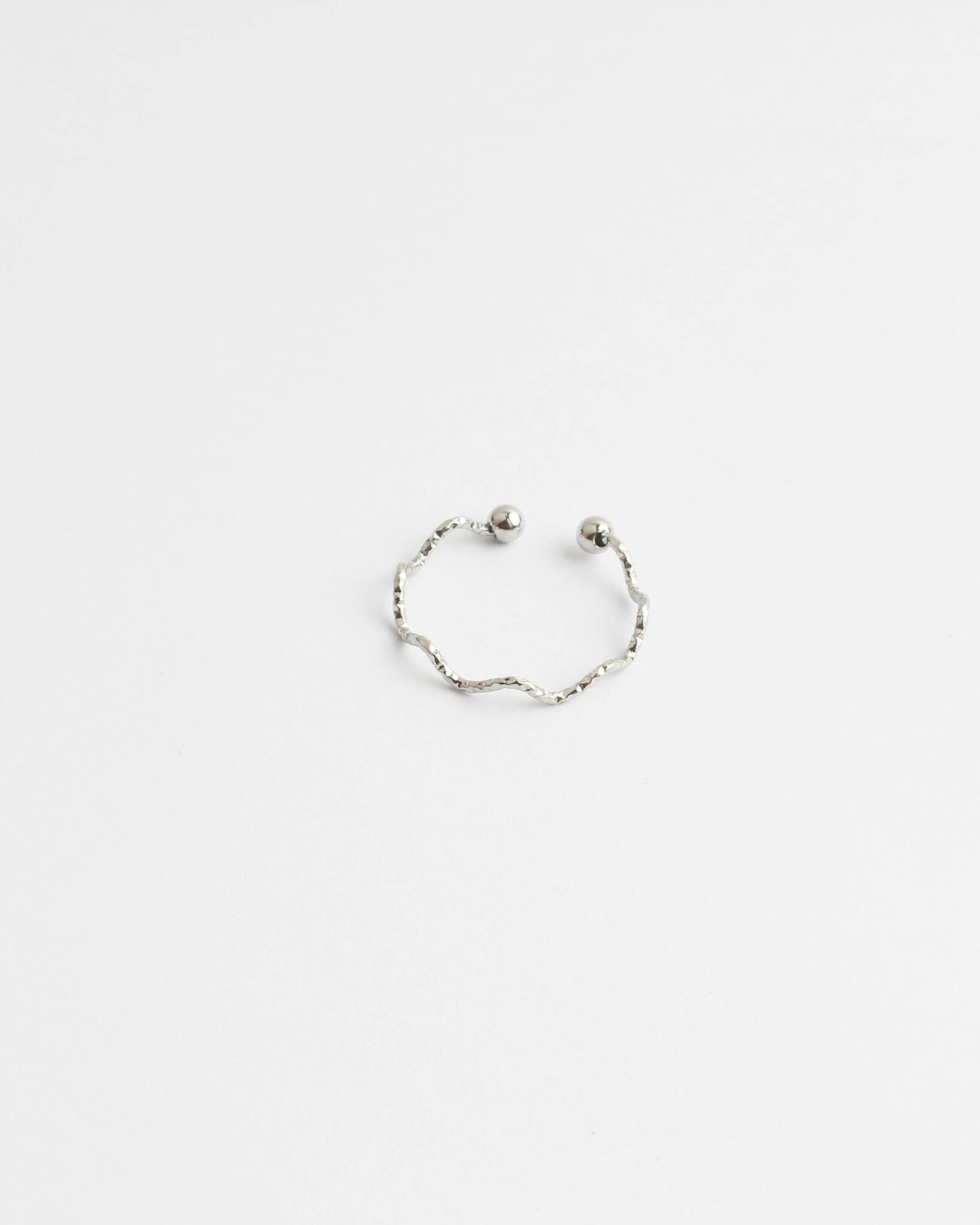 Thin Wave - Ring - Stainless Steel - Adjustable