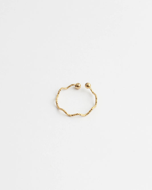 Thin Wave - Ring - Stainless Steel - Adjustable