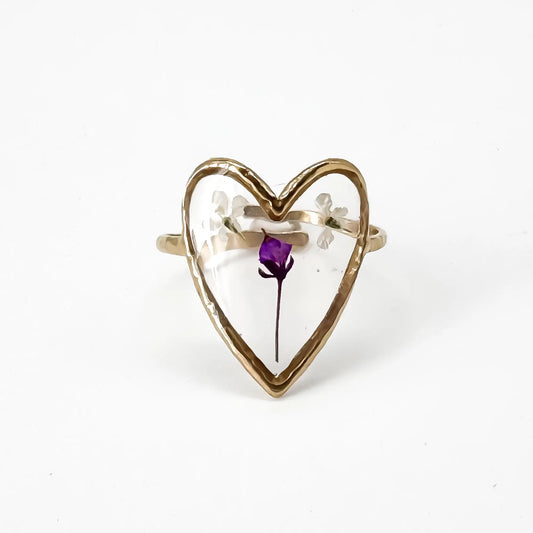Fiore e amore - Ring - Stainless Steel - Adjustable
