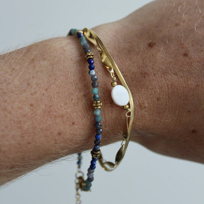 Noralie - Armband - Naturstein - Edelstahl