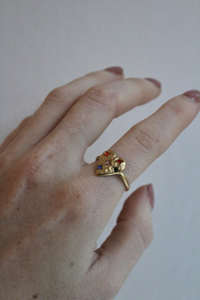 Heart - Ring - Edelstahl - verstellbar
