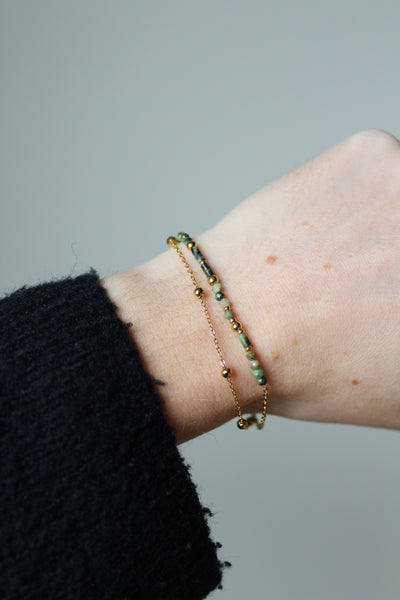 Magdalena - Armband - Naturstein - Edelstahl