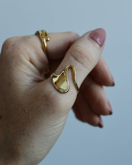 Suze - Ring - Edelstahl - Verstellbar