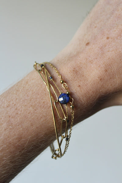 Eloise - Armband - Naturstein - 4 Schichten - Edelstahl