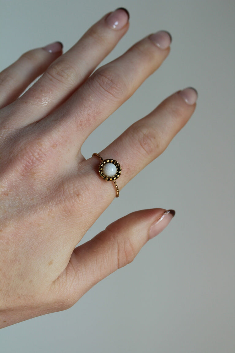 Tara | Ringe | Naturstein | Edelstahl | Einstellbar | Notbranded