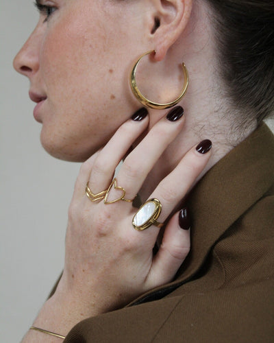 Amoureux - Ring - Edelstahl - Verstellbar
