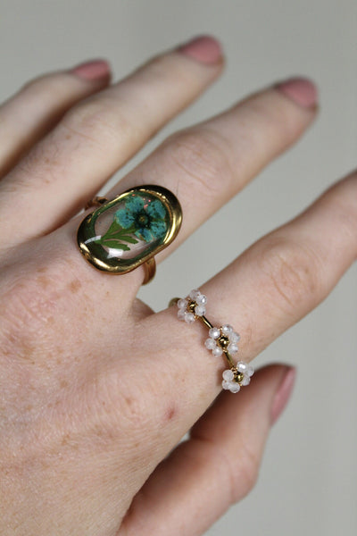 Violet - Ring - Edelstahl - einstellbar