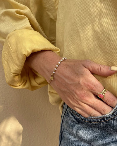 Muschel und Kette - Armband - Edelstahl