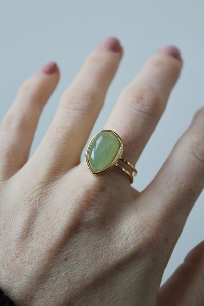 Doloris - Ring - Naturstein - Edelstahl - Verstellbar