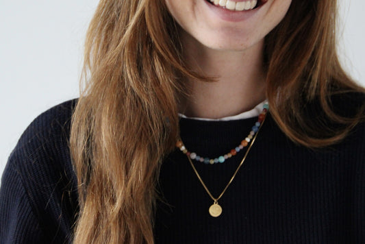 Smiley - Necklace - Stainless Steel