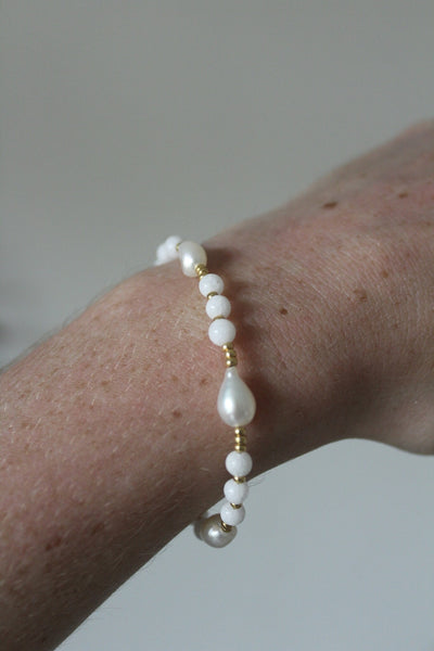 Kira - Armband - Naturstein - Edelstahl 