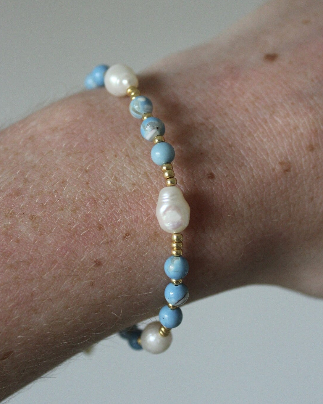 Kira - Armband - Naturstein - Edelstahl 