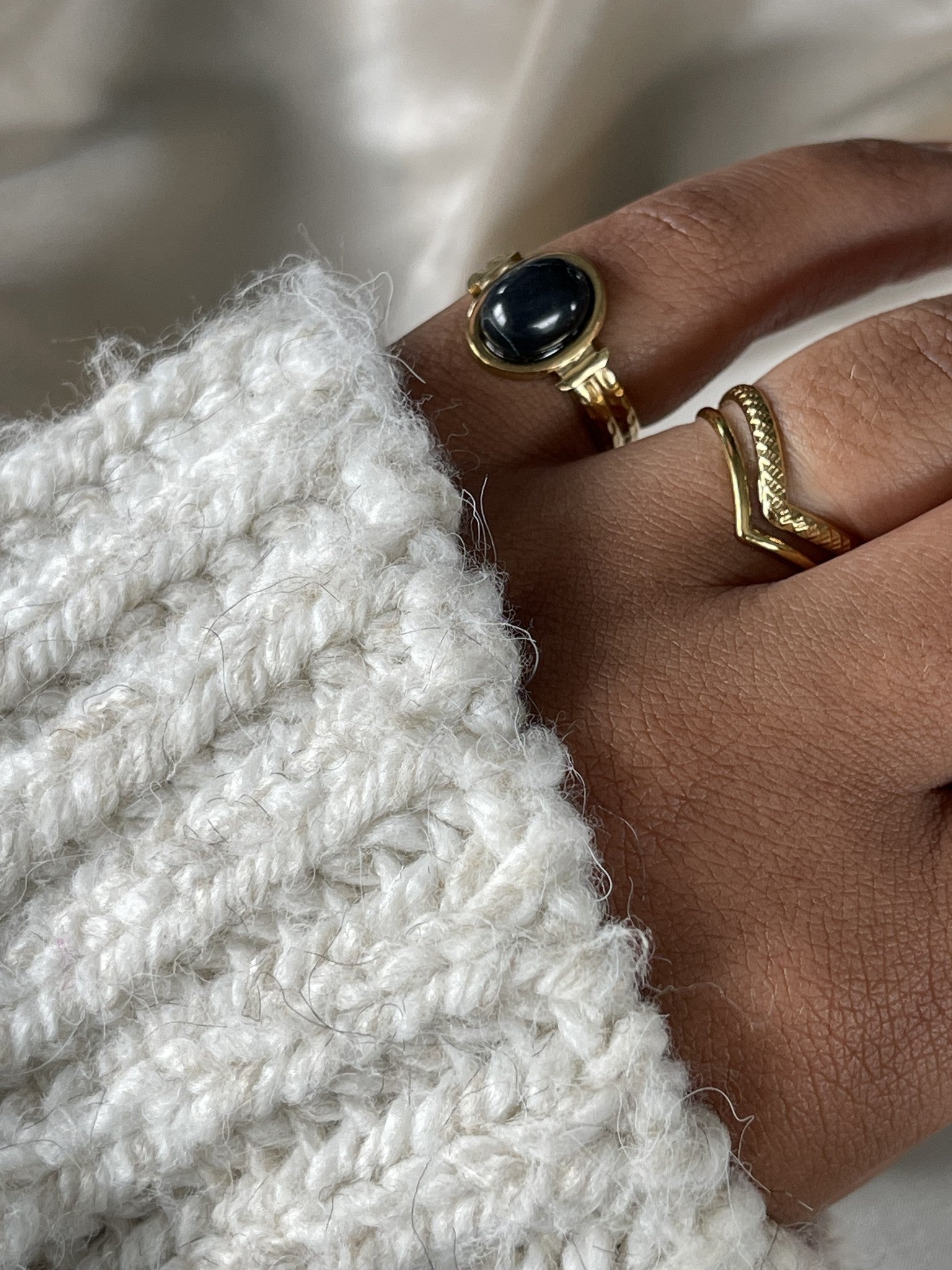 Megane - Ring - Stainless Steel - Adjustable