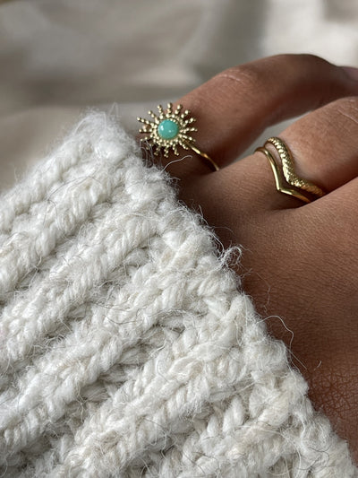 Sunny - Ring - Naturstein - Edelstahl - Tellable