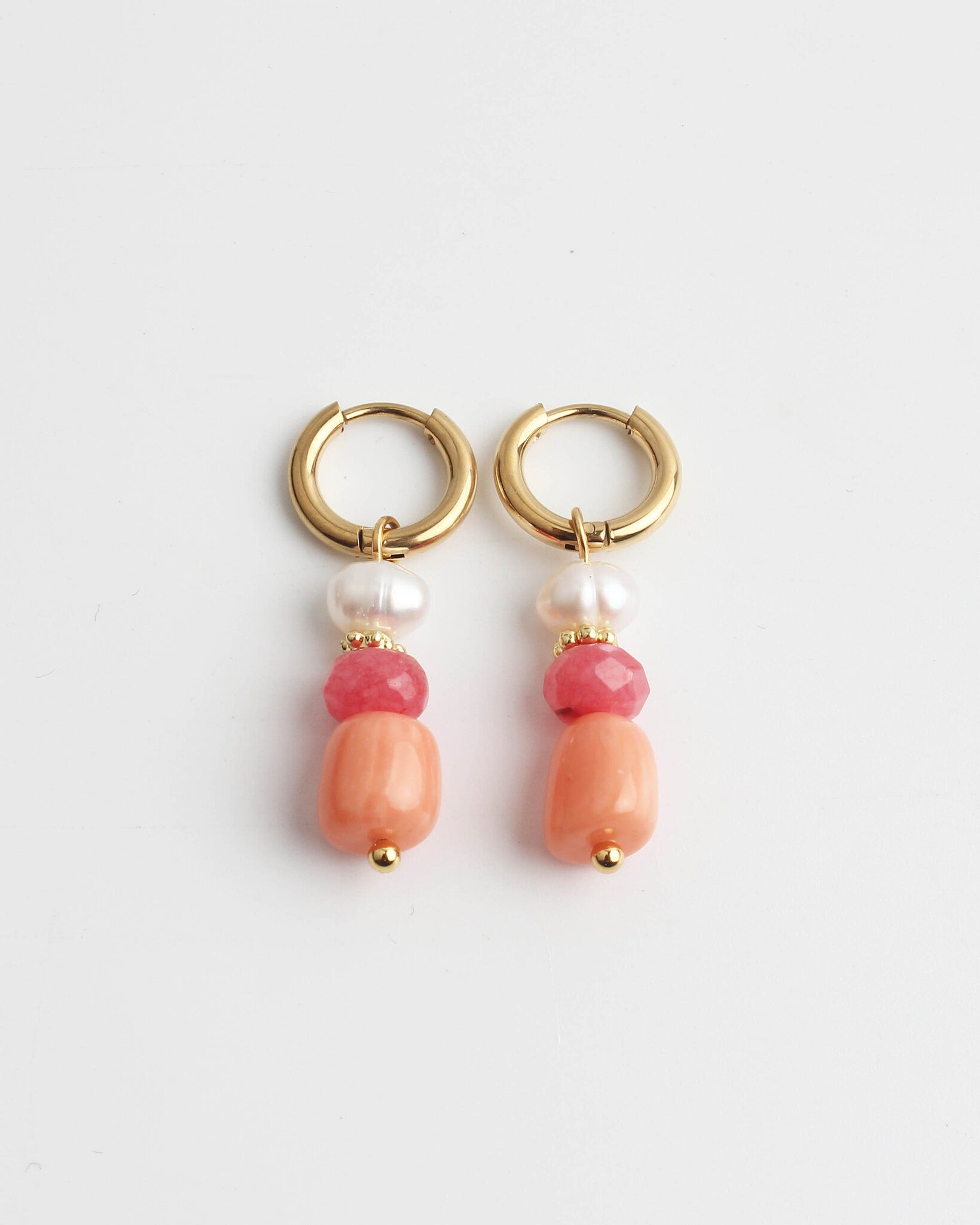 Corally - Earrings - Natural Stone - Stainless Steel