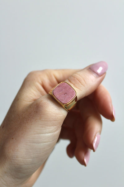 Estefania - Ring - Naturstein - Edelstahl