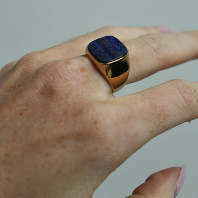 Estefania - Ring - Naturstein - Edelstahl