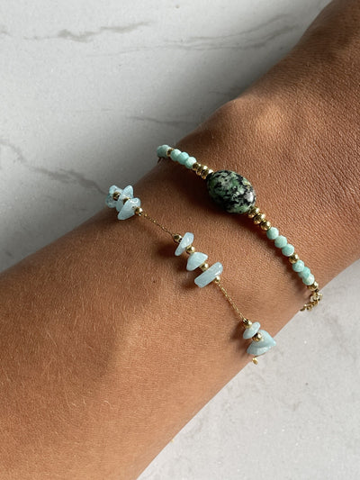 Fila - Armbänder - Naturstein - Edelstahl