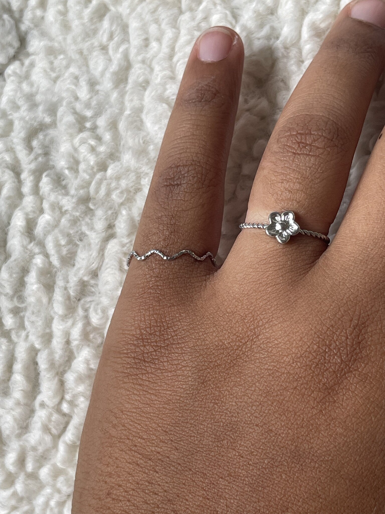 Thin Wave - Ring - Stainless Steel - Adjustable