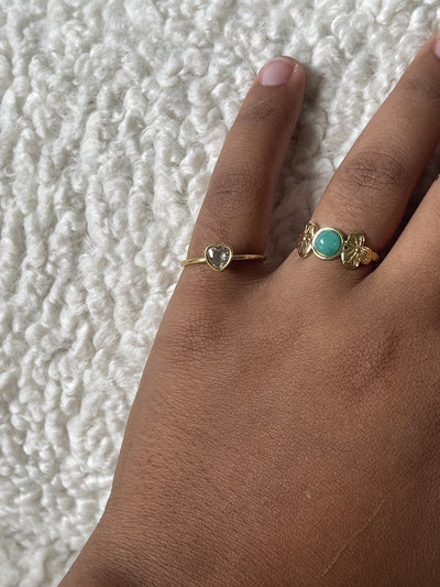 Flower Petal - Ring - Edelstahl - verstellbar