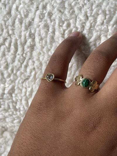 Flower Petal - Ring - Edelstahl - verstellbar