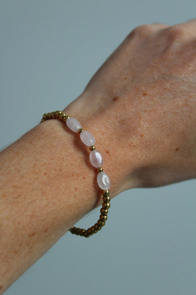 Indi - Armband -Naturstein - Edelstahl