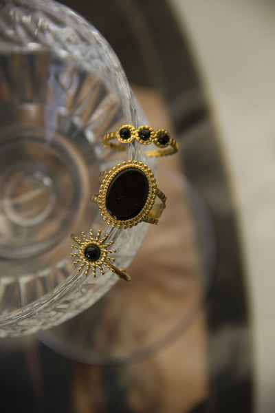 Sunny - Ring - Naturstein - Edelstahl - Tellable