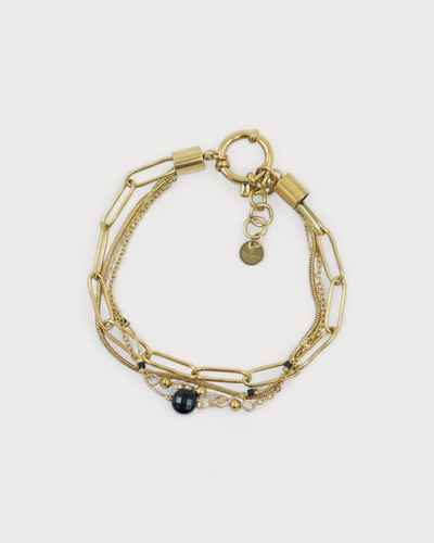 Eloise - Armband - Naturstein - 4 Schichten - Edelstahl