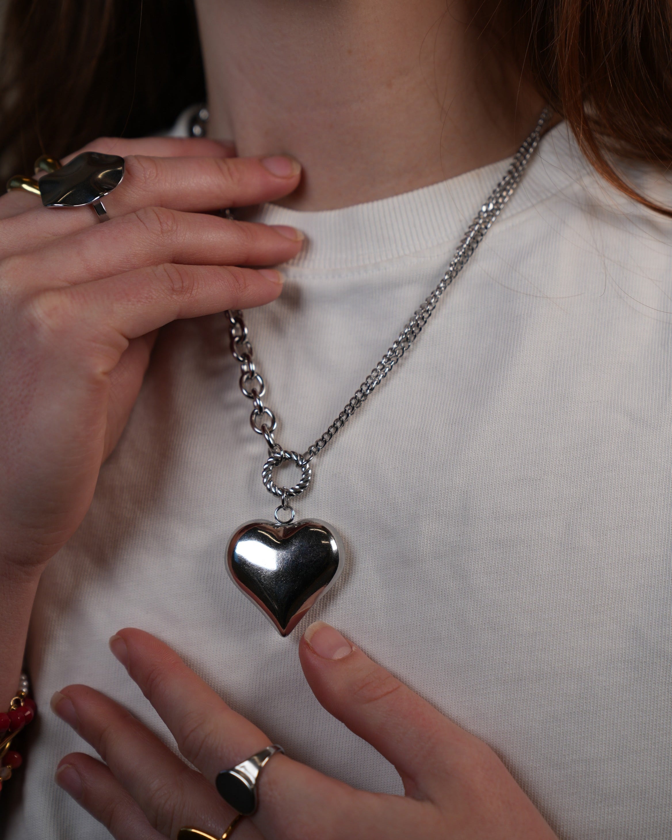 bold ketting met hartje