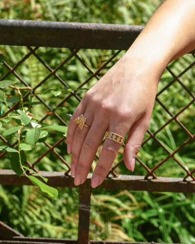Butterfly - Ring - Edelstahl - Verstellbar