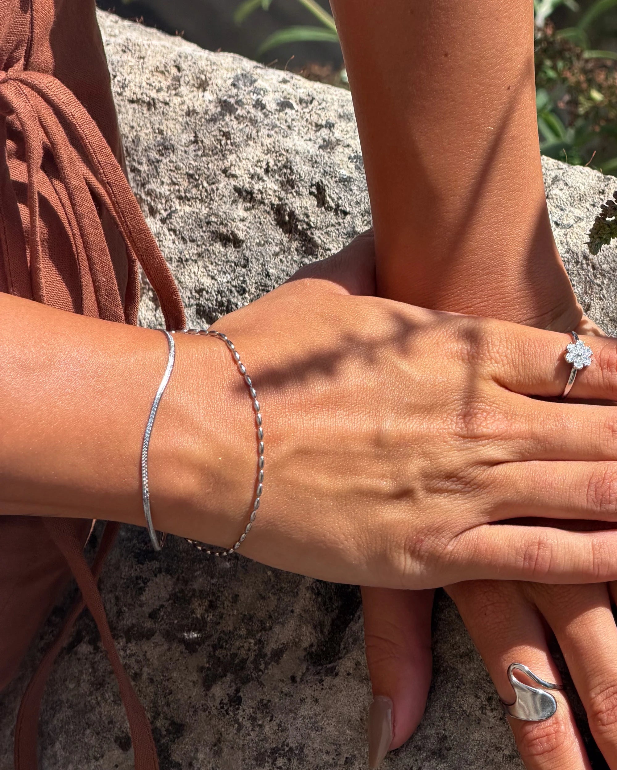 Minimalistisch - Armband - 2 Schichten - Edelstahl