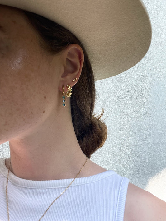 Little Daisy Hoops - Ohrringe - Plattiert