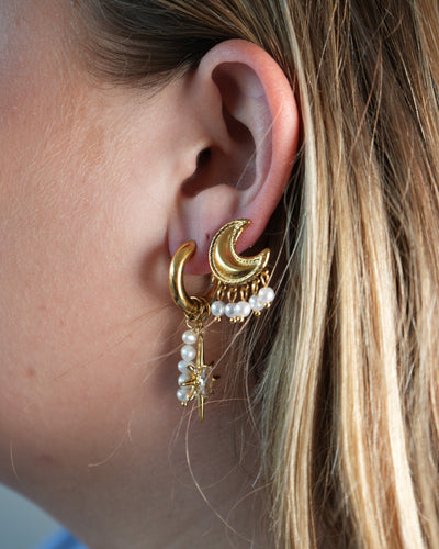 Moon Pearl - Ohrringe - Notbranded - Edelstahl