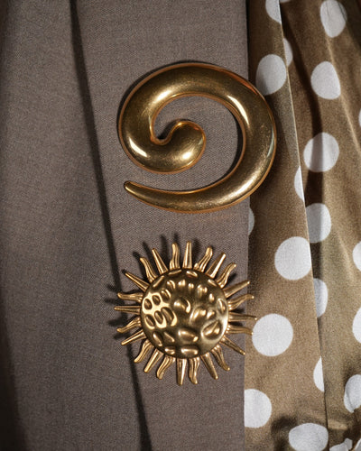 Swirl - Brosche - Edelstahl