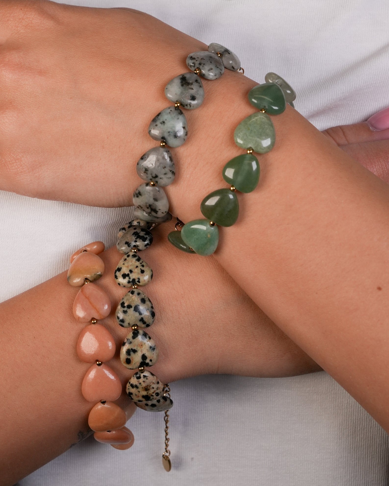 Marije - Armband - Naturstein - Edelstahl