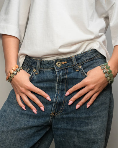 Marije - Armband - Naturstein - Edelstahl