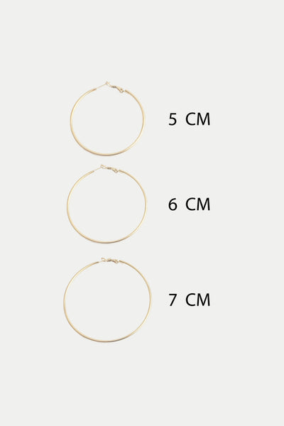 Basic hoops - Ohrringe - Edelstahl
