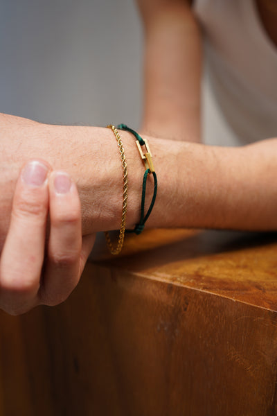 Sky - Armband - Kordel - Edelstahl